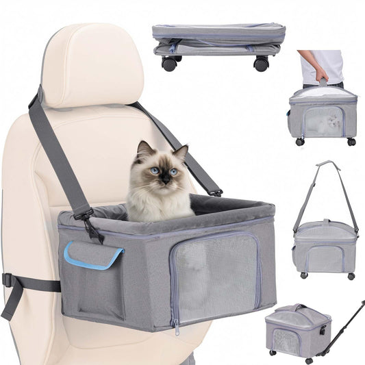 "4-in-1 Pet Booster Car Seat & travel carrier.