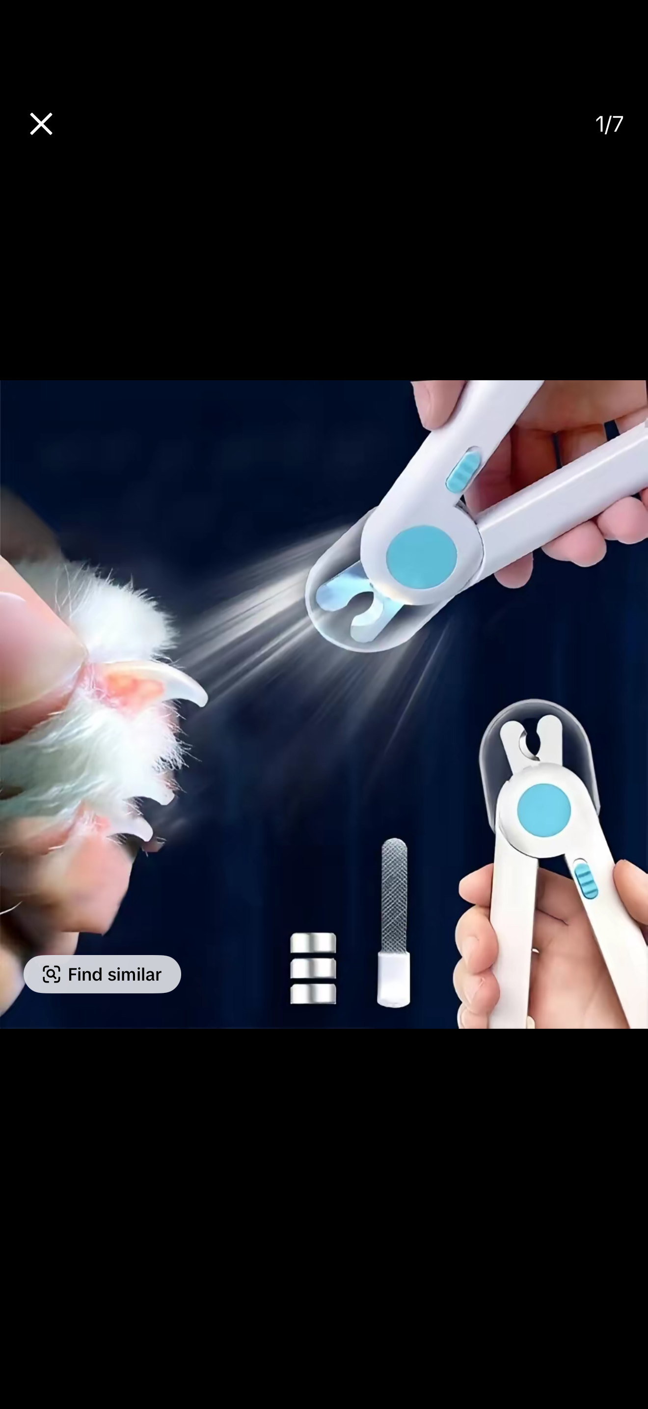 "LED Light Pet Nail Clippers"