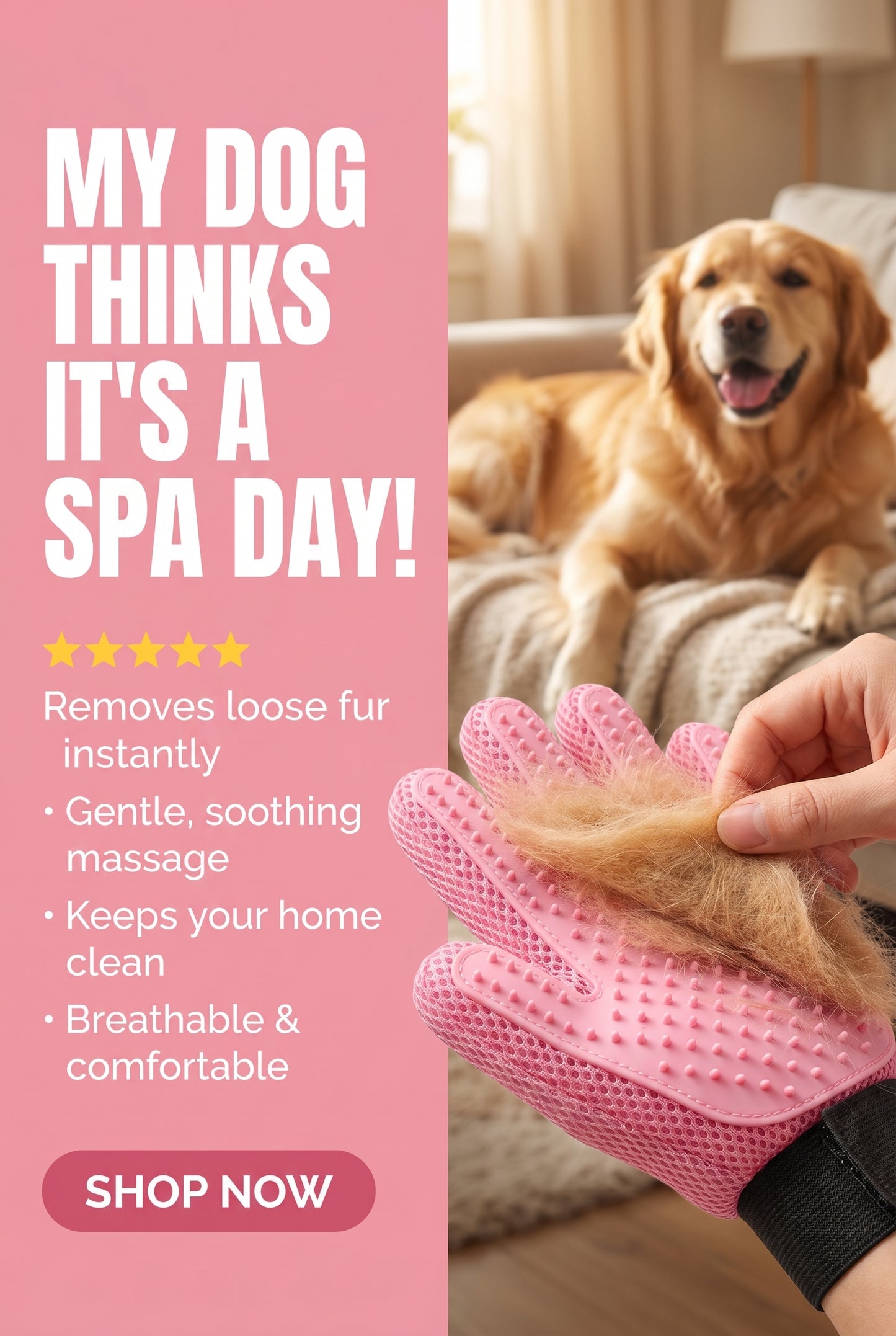 Pet Grooming & Massage Glove